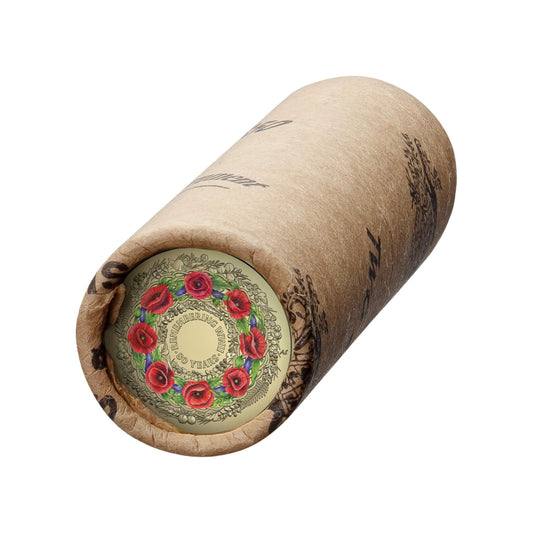 2025 80th Anniversary of WWII Red Poppy Wreath Ram Roll