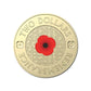 $2 2022 Remembrance Day Red Poppy 'C' Mintmark Uncirculated Coin