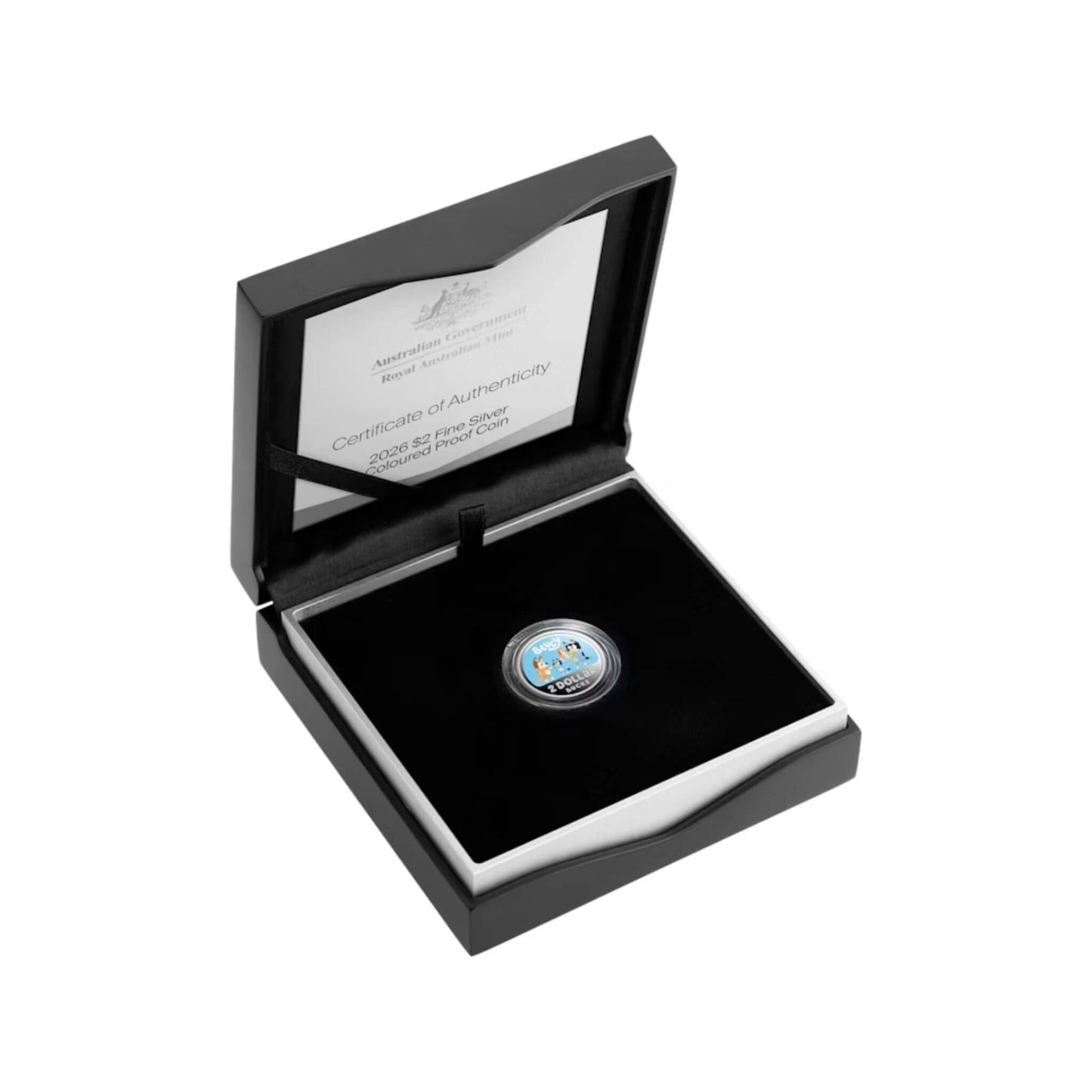 2026 $2 Bluey The Heeler Family Coloured Silver Proof Coin