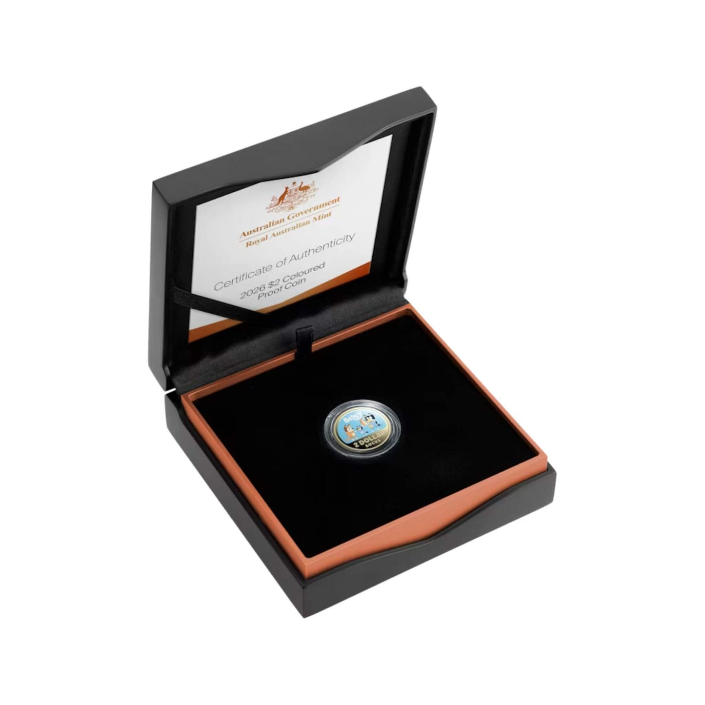 2026 $2 Bluey The Heeler Family Coloured Bronze Proof Coin