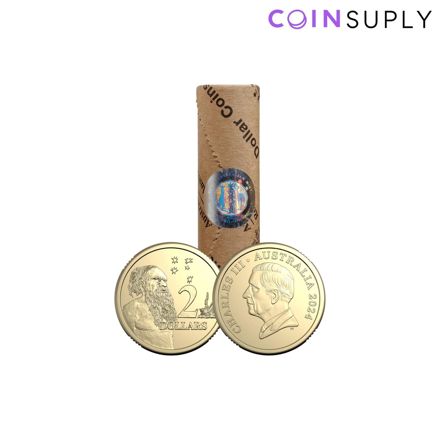 King Charles III Effigy 2024 $2 Circulated Coin Premium Roll