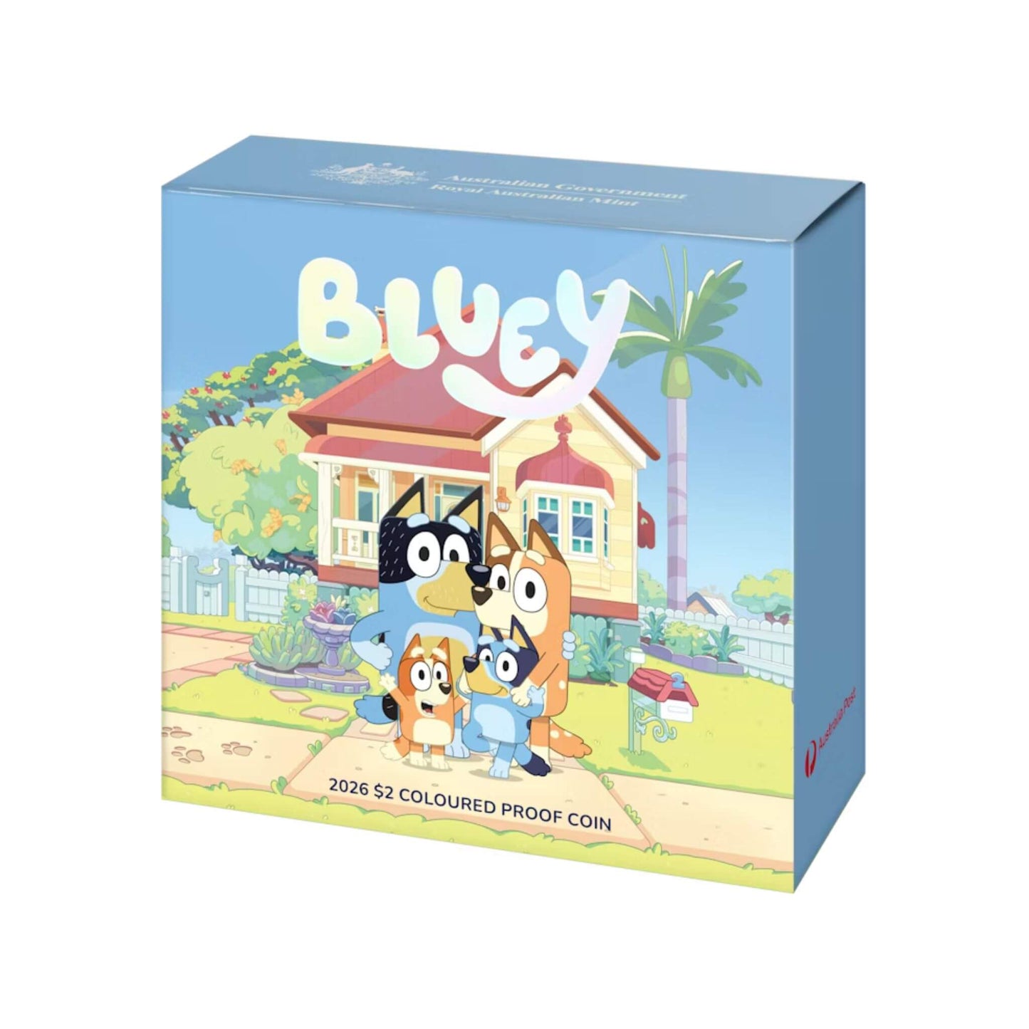 2026 $2 Bluey The Heeler Family Coloured Bronze Proof Coin