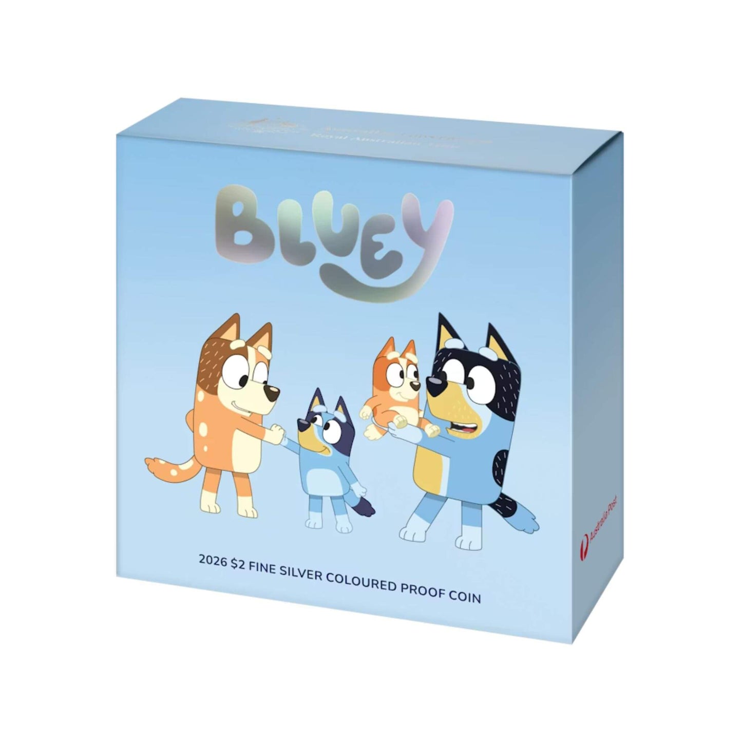 2026 $2 Bluey The Heeler Family Coloured Silver Proof Coin