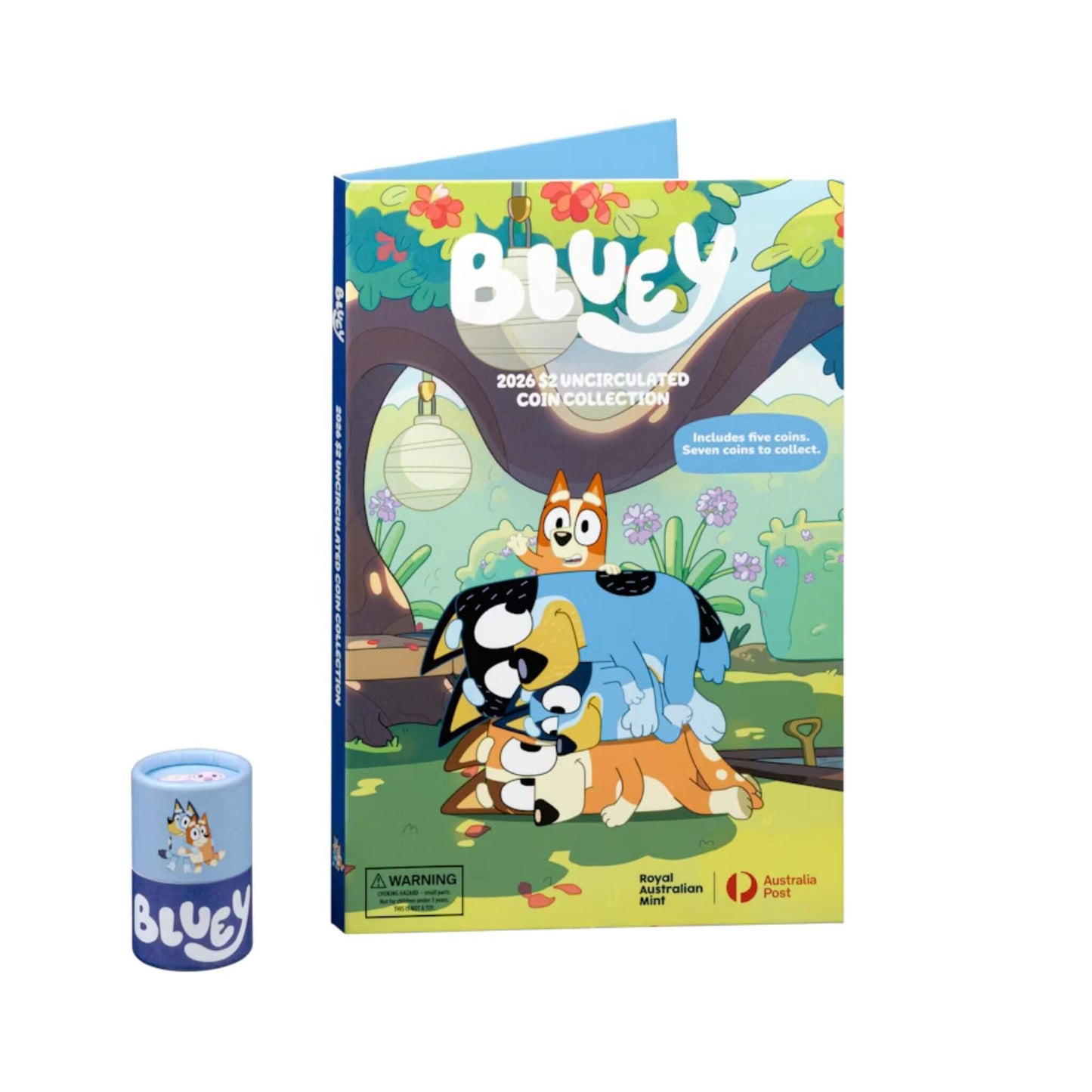 2026 $2 Bluey Uncirculated Five Coin Set and Collection Folder